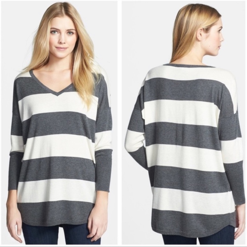 Joie Chyanne Striped Cashmere Blend Sweater